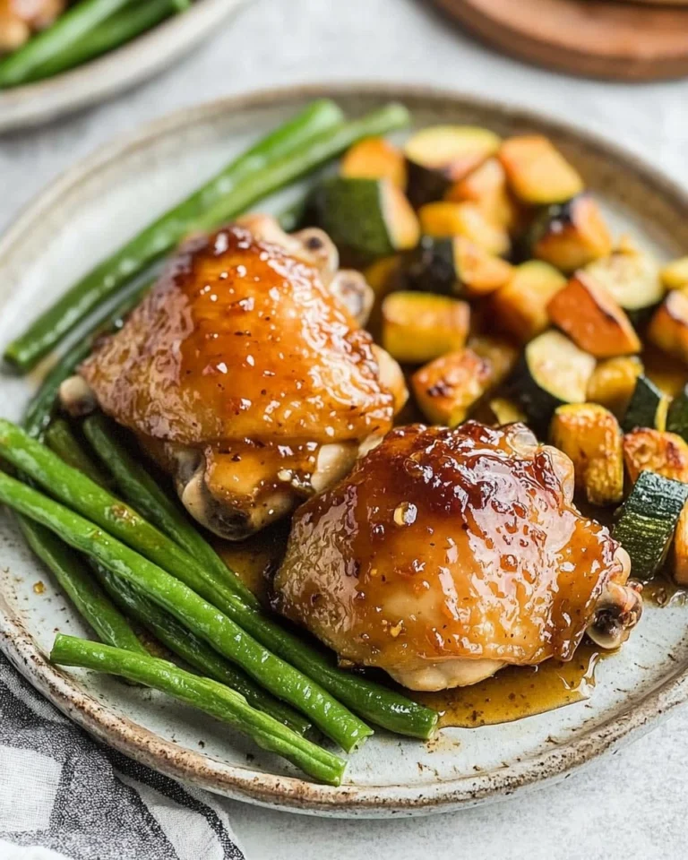 Baked-Honey-Garlic-Chicken-Thighs-with-Veggies-Recipe