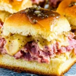 Baked-Reuben-Sliders-with-Thousand-Island-Glaze-Recipe