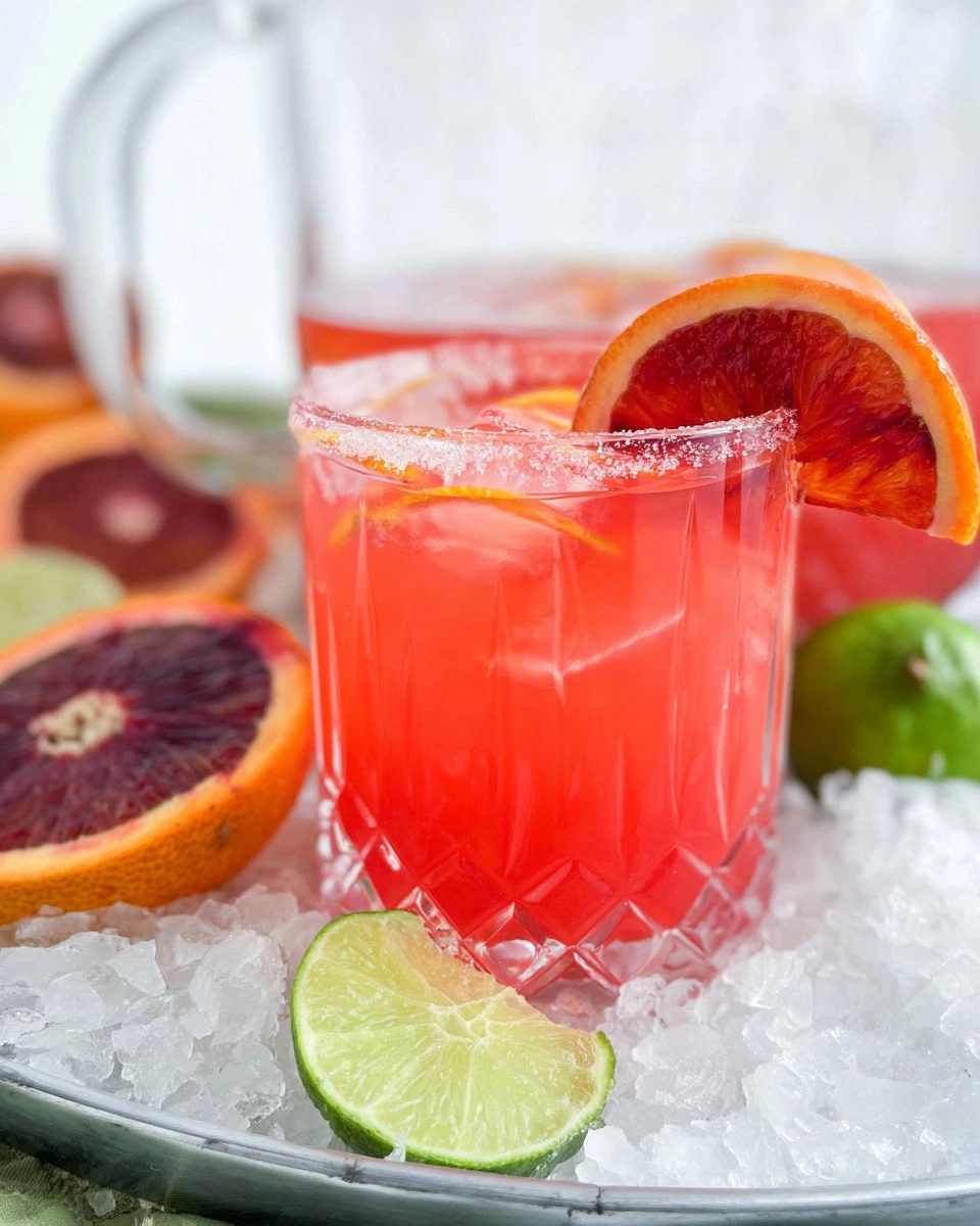 Blood Orange Margarita Pitcher (Easy Big-Batch Citrus Cocktail)