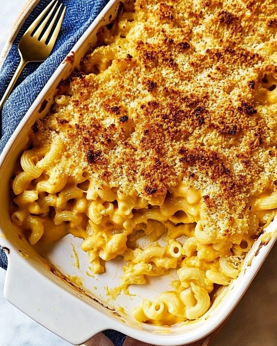 Cheesy Baked Butternut Squash Mac and Cheese