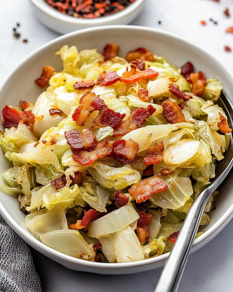 Crispy Pan-Fried Cabbage with Bacon & Onions 60 Crispy Pan-Fried Cabbage with Bacon & Onions