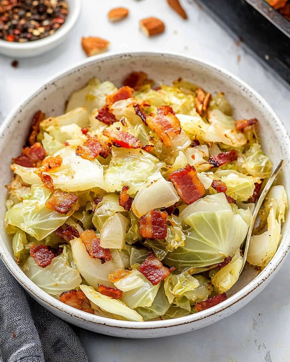 Crispy Pan-Fried Cabbage with Bacon & Onions 62 Crispy Pan-Fried Cabbage with Bacon & Onions