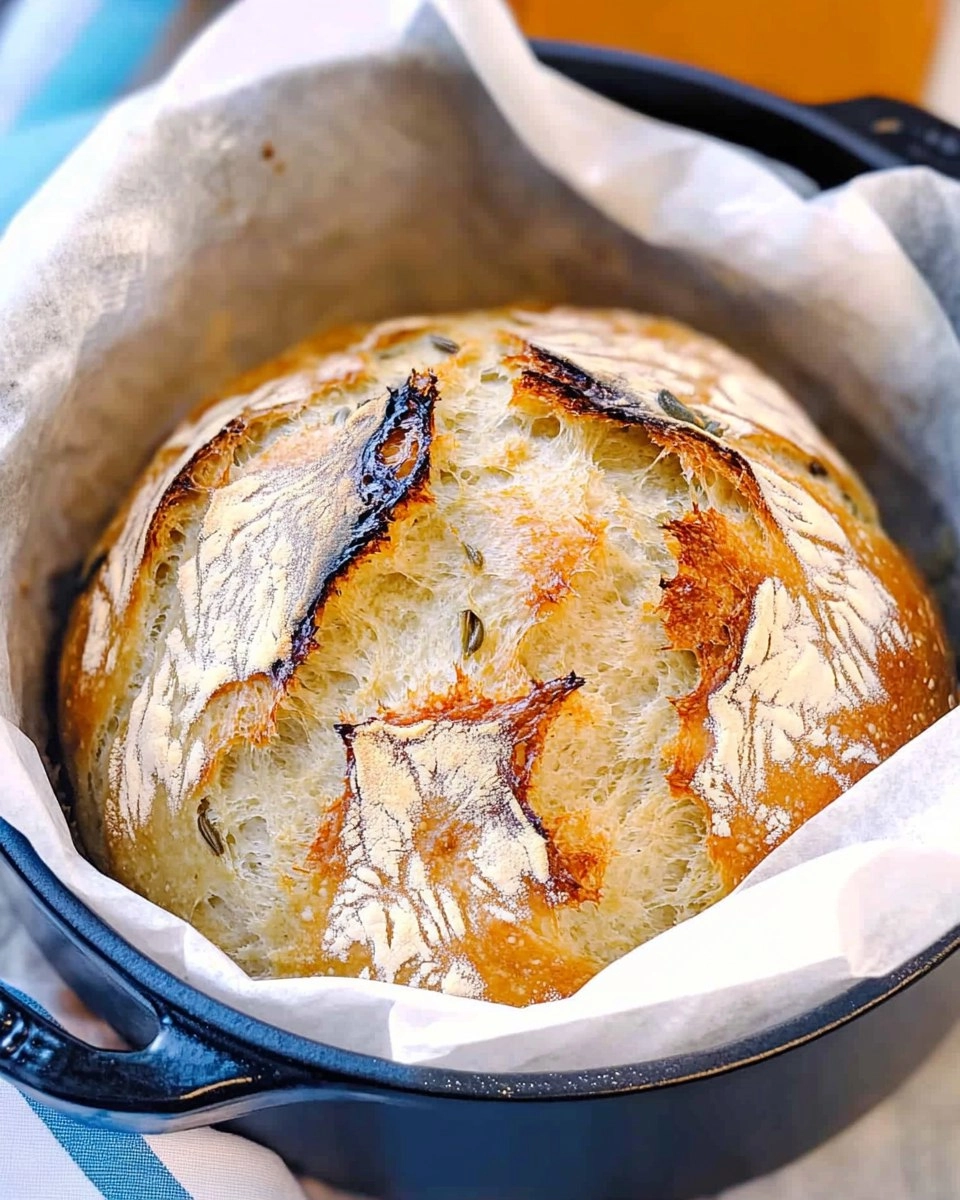 Dutch Oven No-Knead Crusty Bread (Perfect with Any Stew)