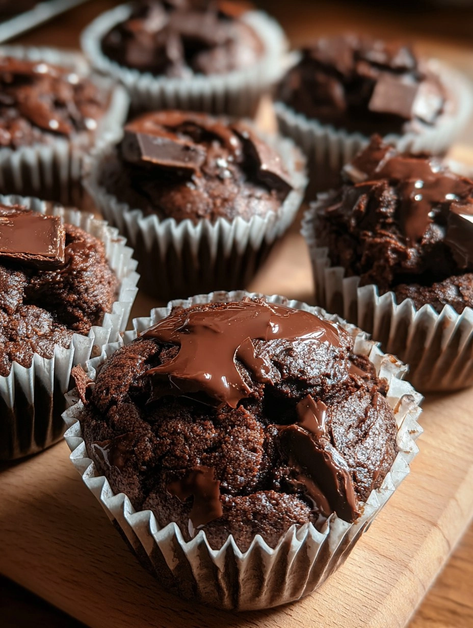 Easy Double Chocolate Muffins