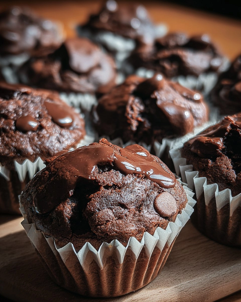 Easy Double Chocolate Muffins