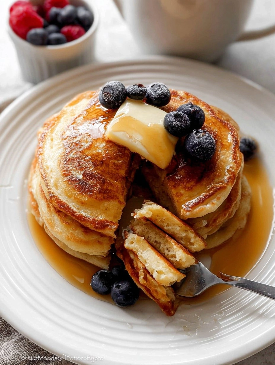 Fluffy Buttermilk Pancakes (Base Recipe for Any Topping)
