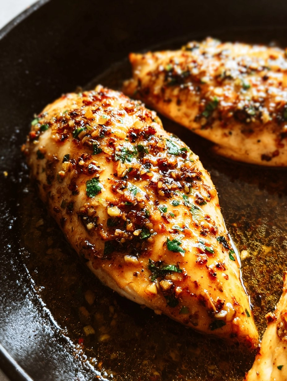 Garlic Butter Baked Chicken Breast 