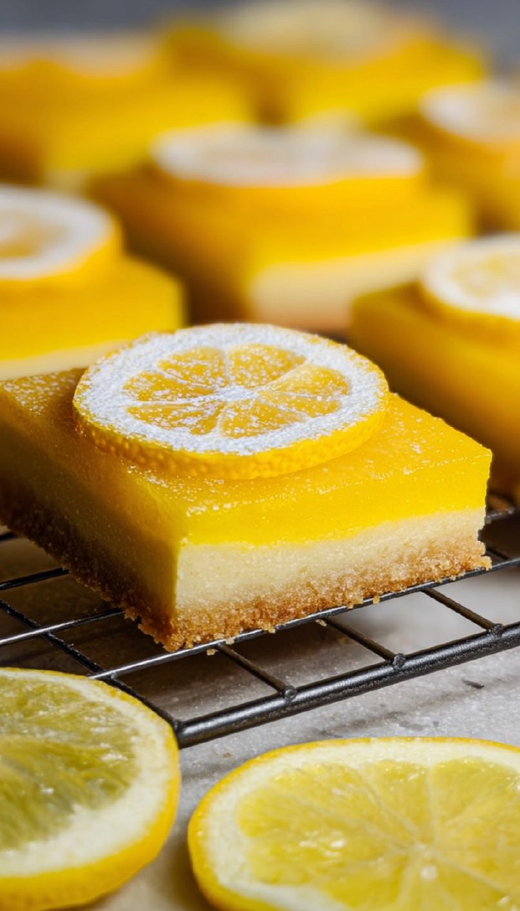 Meyer Lemon Bars with Extra Buttery Shortbread Crust