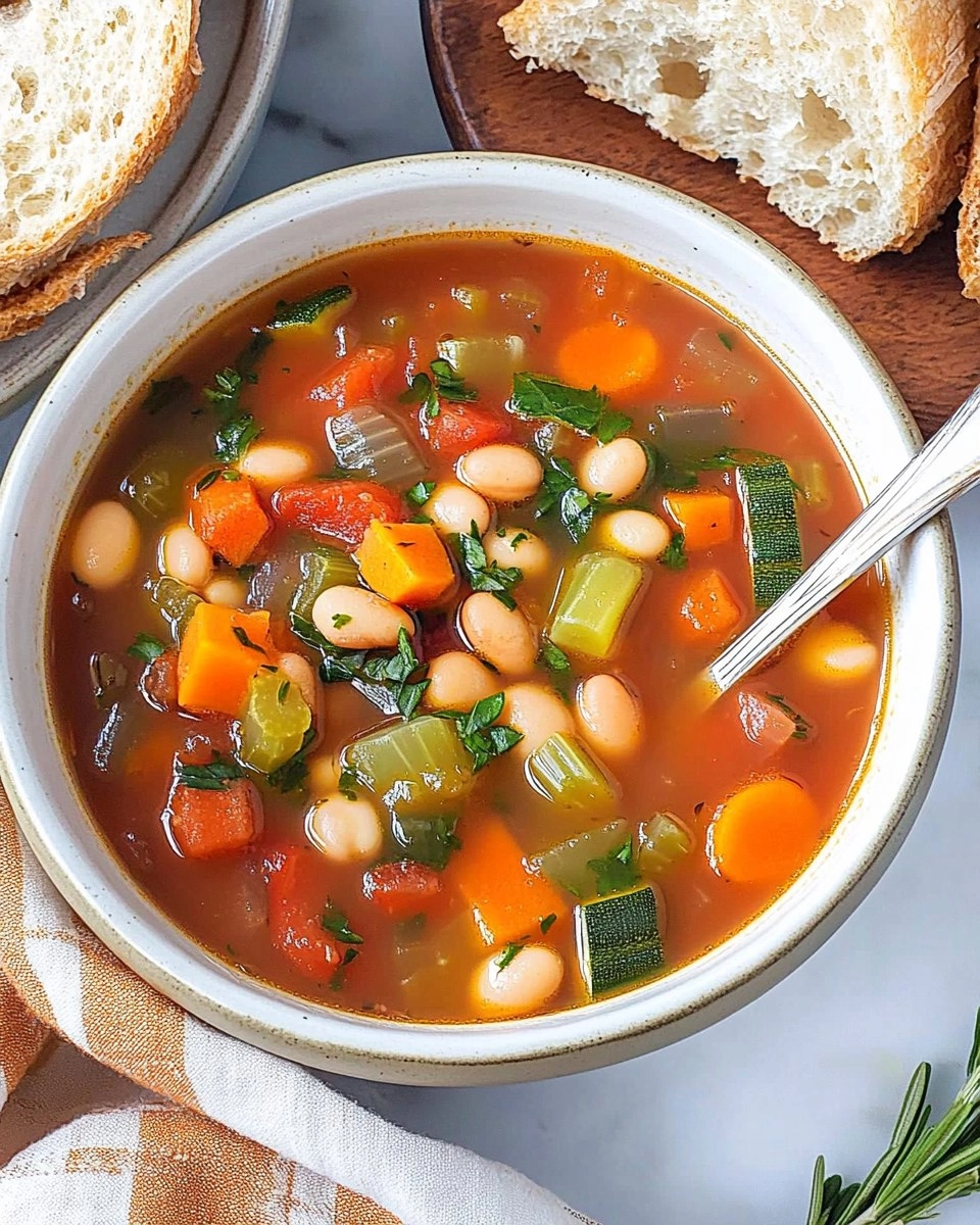 Minestrone Soup | Easy Vegetable and Bean Soup