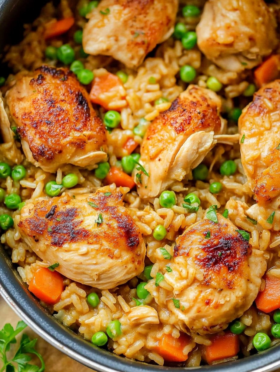 One Pot Chicken and Rice | Creamy Comfort Meal