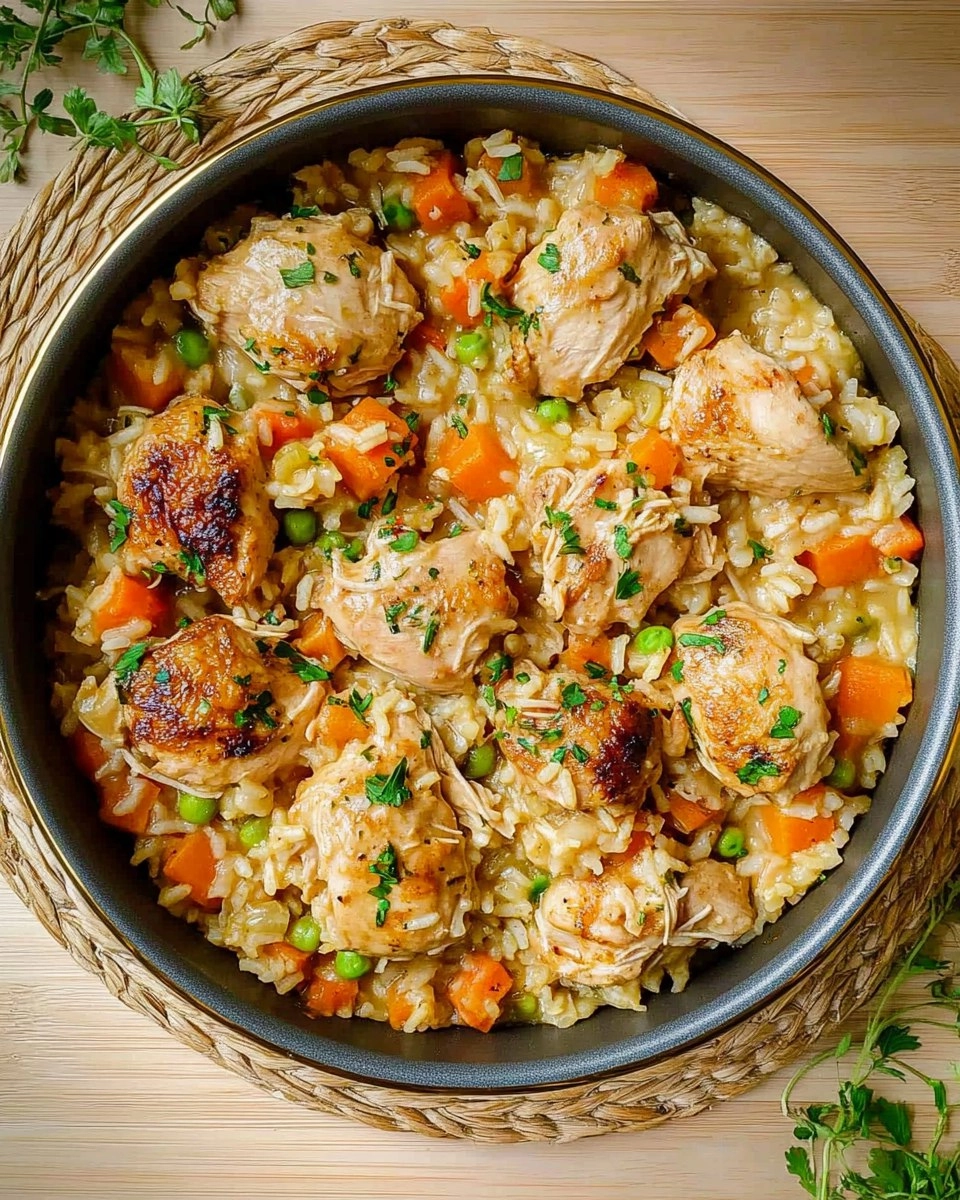 One Pot Chicken and Rice | Creamy Comfort Meal