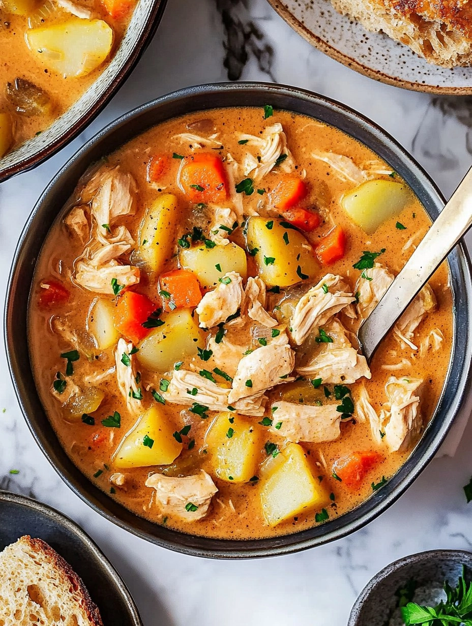 One-Pot Creamy Chicken & Potato Stew (Stovetop or Slow Cooker) 126 One-Pot Creamy Chicken & Potato Stew (Stovetop or Slow Cooker)