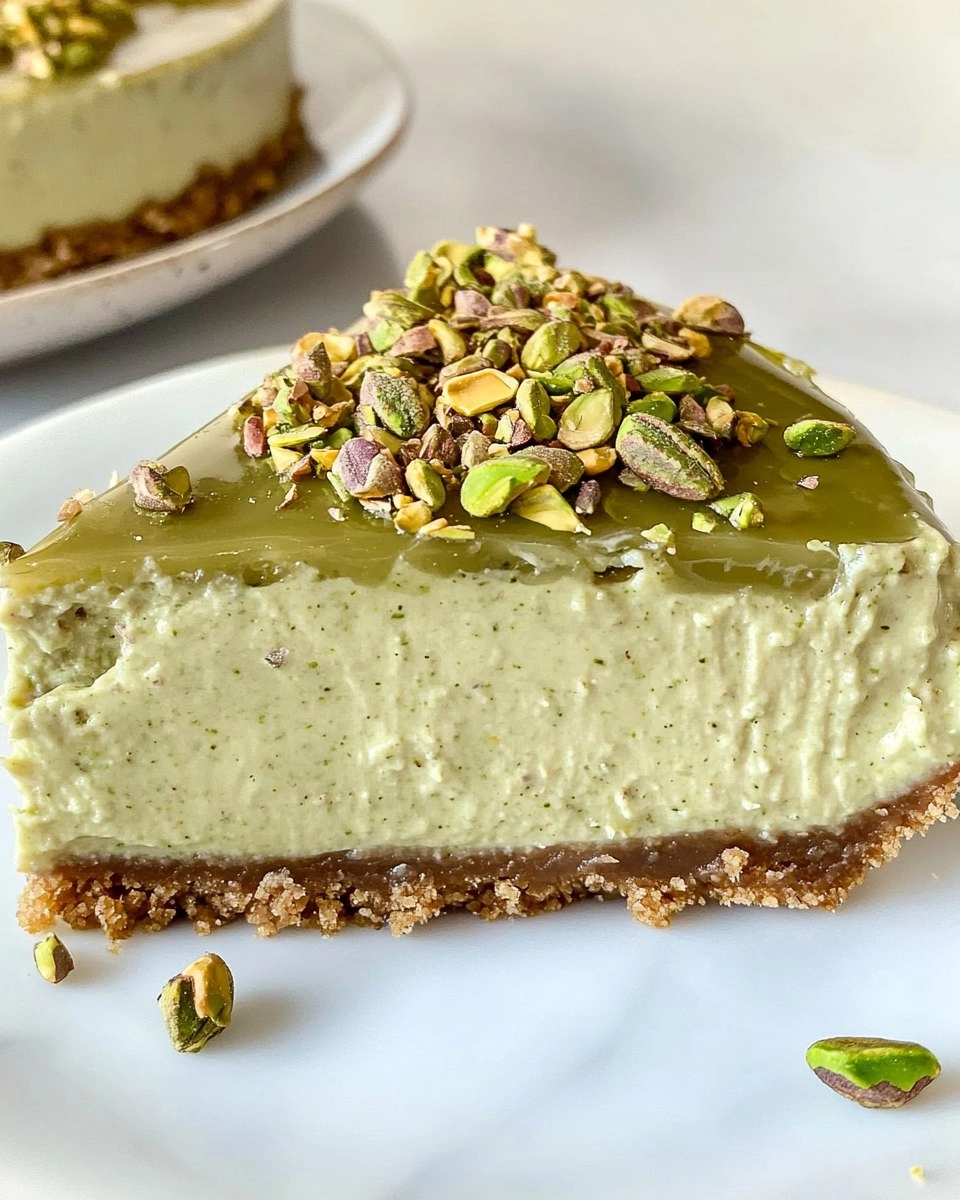 Pistachio Cheesecake | Easy No-Bake Green Dessert