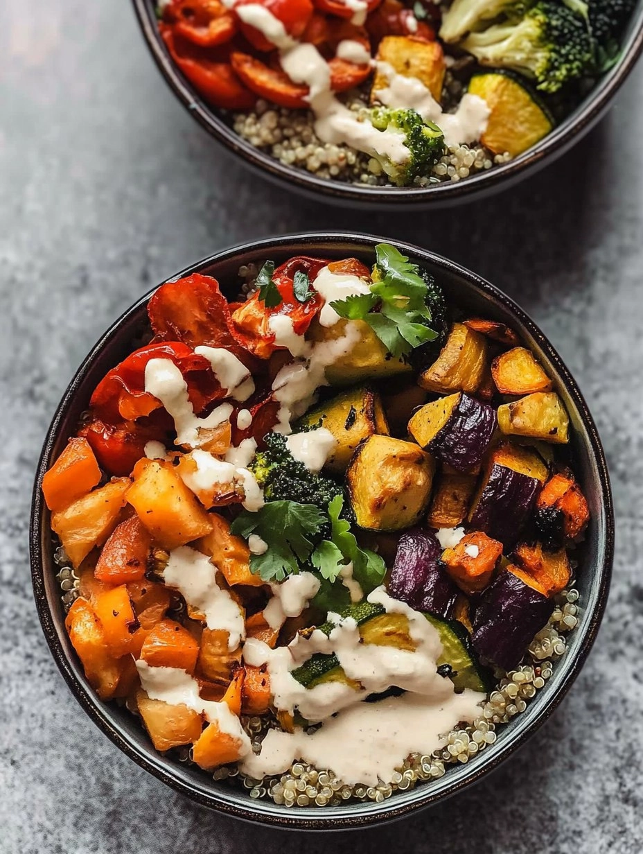Quinoa Buddha Bowl | Healthy Grain Bowl with Roasted Veggies