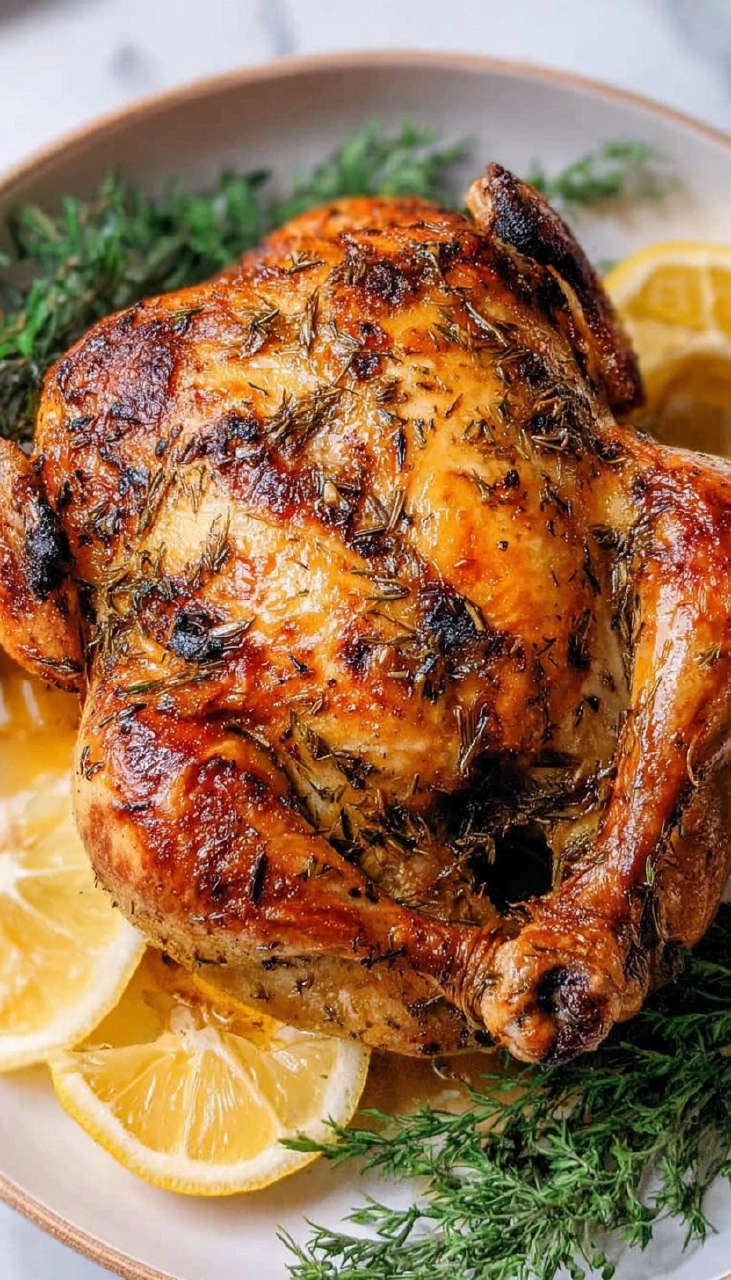 Roasted Garlic & Herb Whole Chicken (Sunday Dinner)