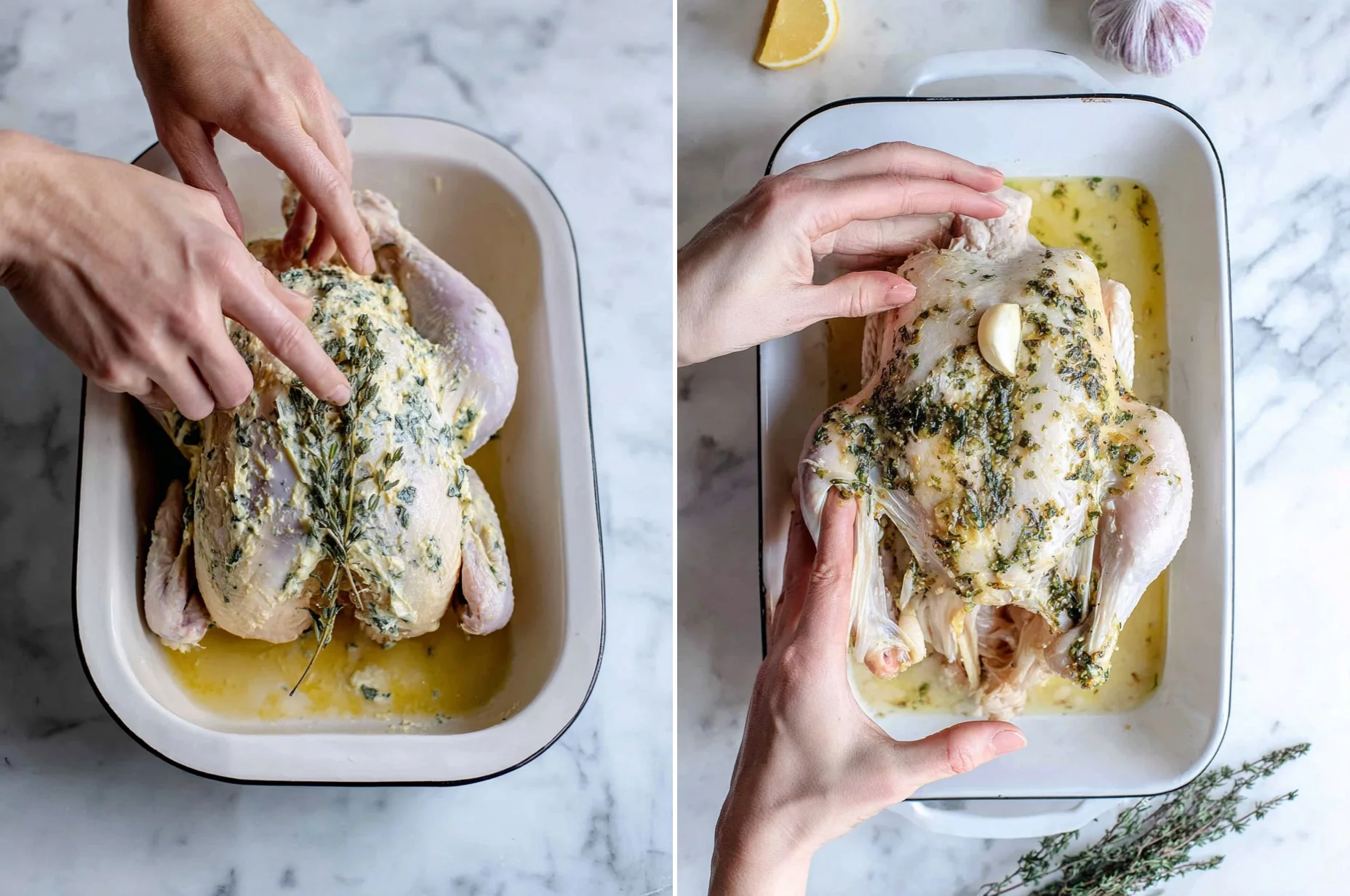 Roasted Garlic & Herb Whole Chicken (Sunday Dinner)