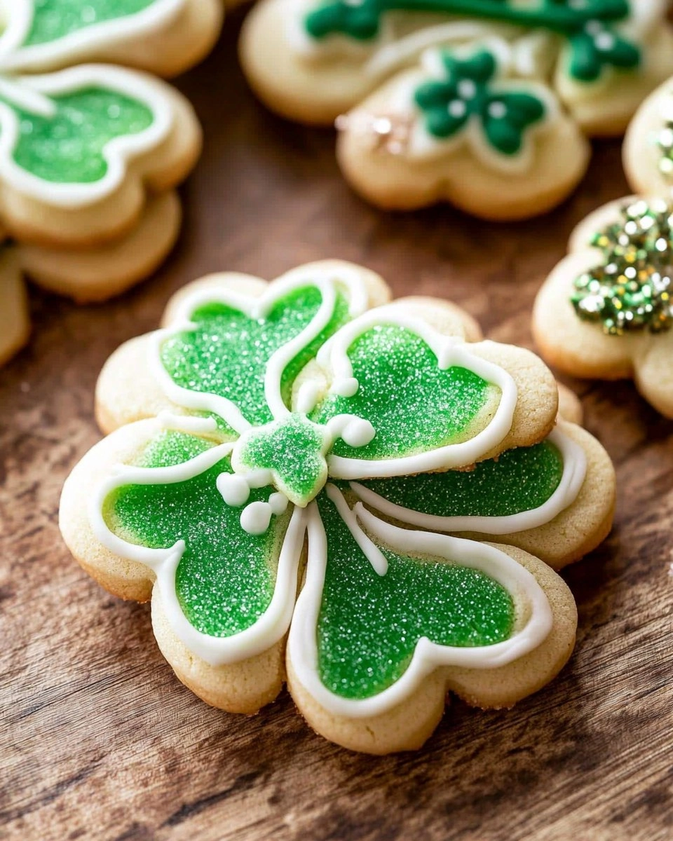 Shamrock Sugar Cookies | Decorated St Patrick's Day Cookies