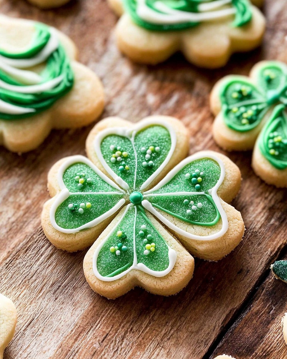Shamrock Sugar Cookies | Decorated St Patrick's Day Cookies