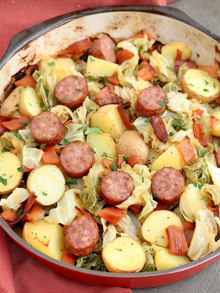 Sheet-Pan Sausage, Cabbage & Potatoes (Easy Weeknight Dinner)