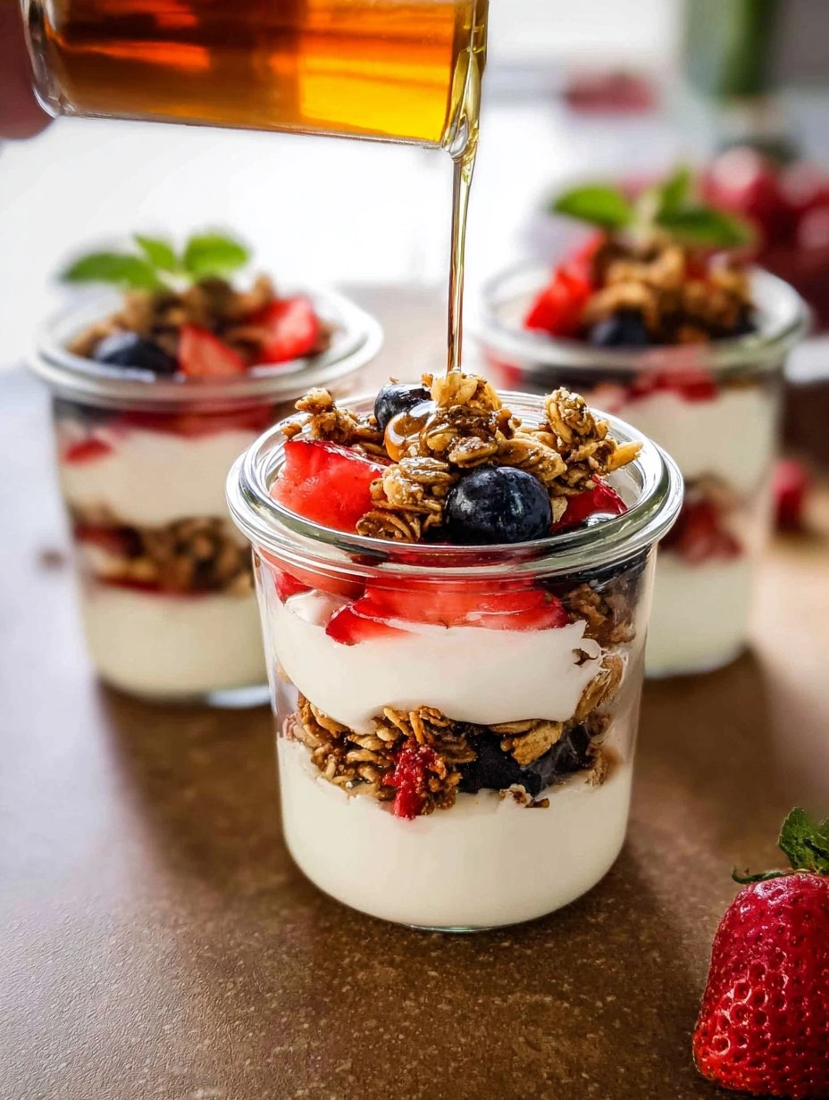 Simple Fruit & Yogurt Parfaits with Granola (Customizable)