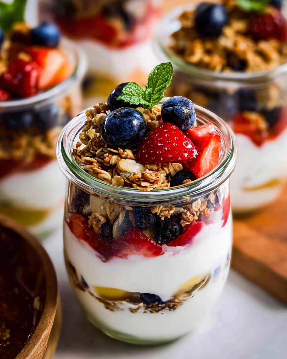 Simple Fruit & Yogurt Parfaits with Granola (Customizable)