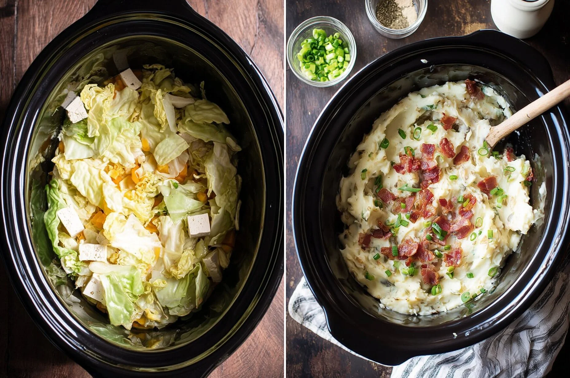 Slow Cooker Colcannon Potatoes | Easy Crockpot Dinner