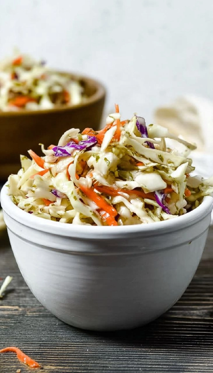 Tangy Vinegar Coleslaw (No Mayo, Summer-Ready) 62 Tangy Vinegar Coleslaw (No Mayo, Summer-Ready)