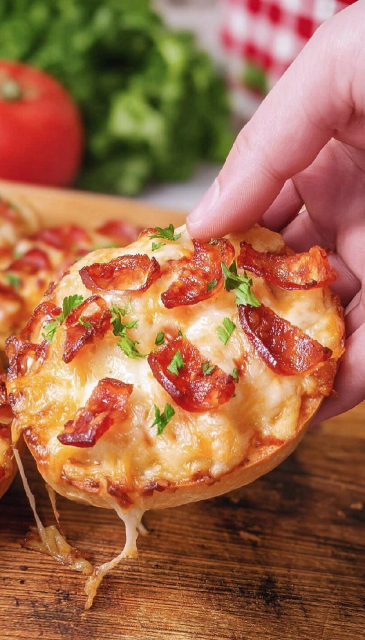 Air Fryer Bagel Pizza
