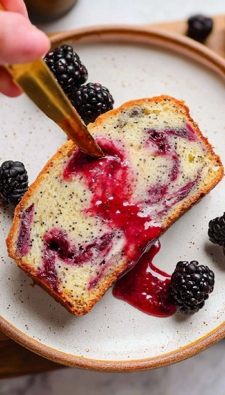 Blackberry Lemon Poppy Seed Loaf