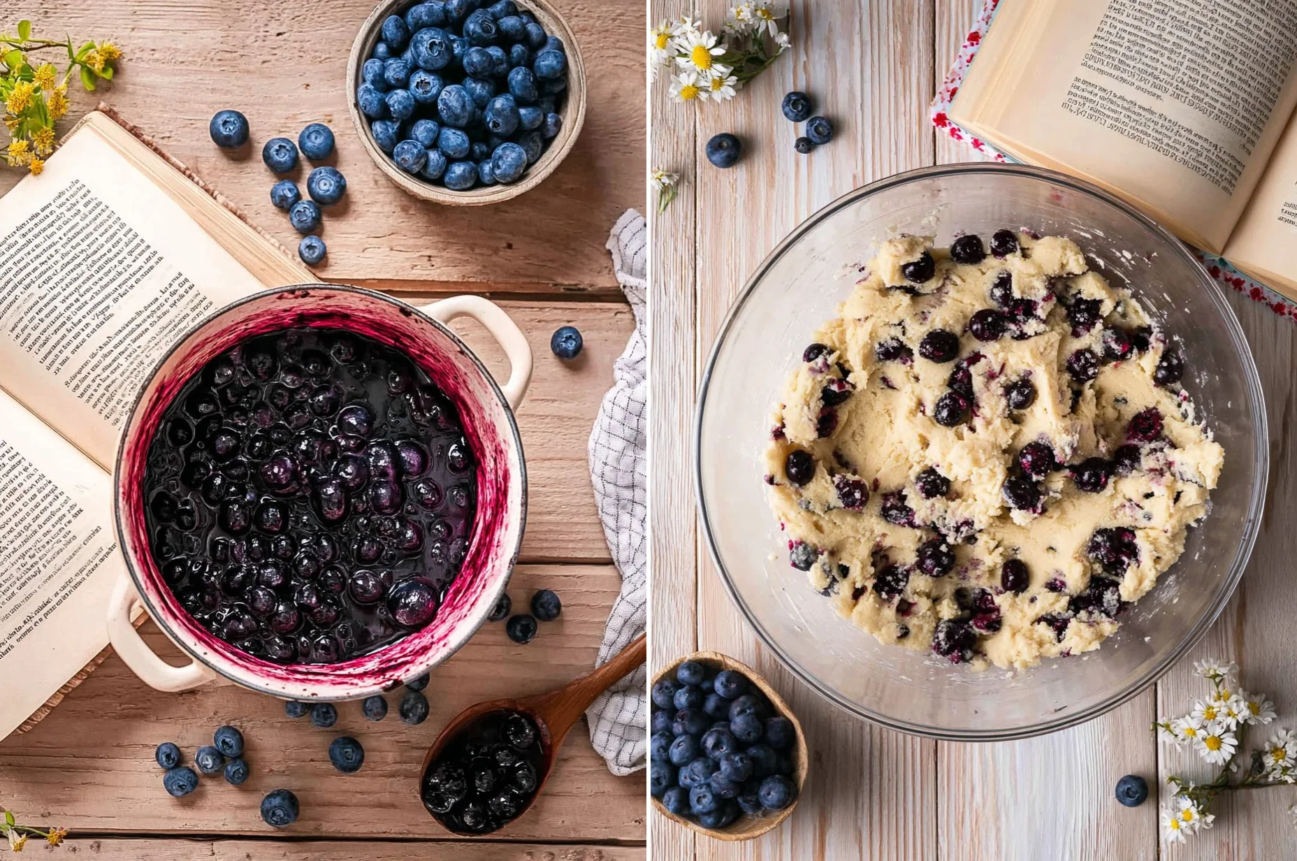 Blueberry Coffee Cake Cookies