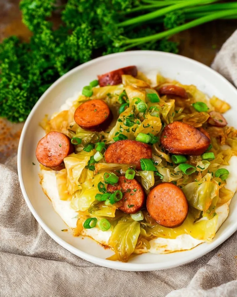 Cabbage-and-Sausage-Skillet-Recipe