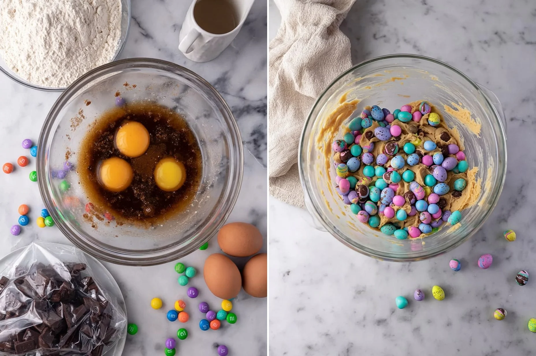 Cadbury Egg Cookie Bars