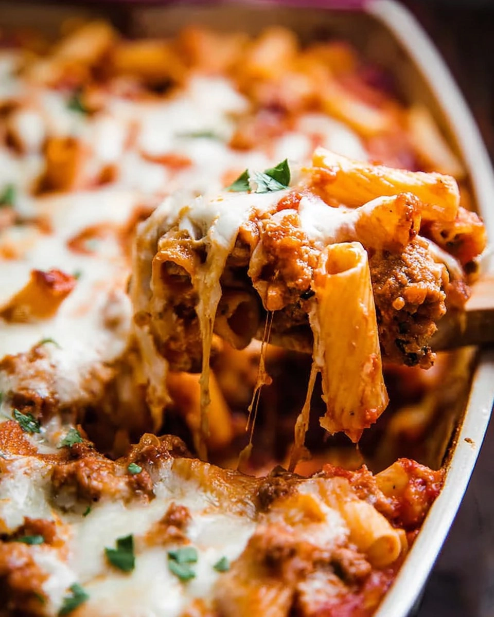 Cheesy Baked Ziti | Easy Weeknight Pasta Bake with Ricotta & Mozzarella