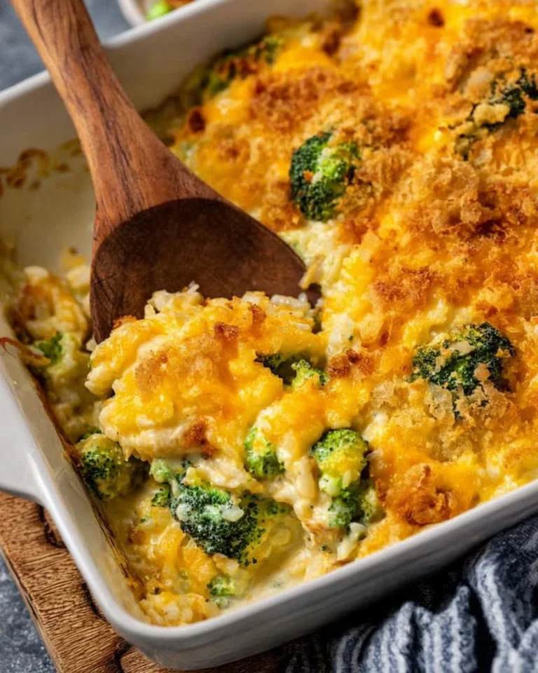 Cheesy-Chicken-Broccoli-Rice-Casserole-Freezer-Friendly-Recipe