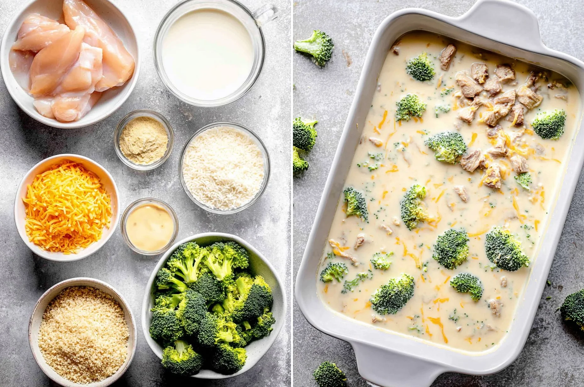 Cheesy Chicken Broccoli Rice Casserole (Freezer-Friendly)