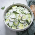 Creamy-Cucumber-Salad-with-Sour-Cream-Dill-Recipe