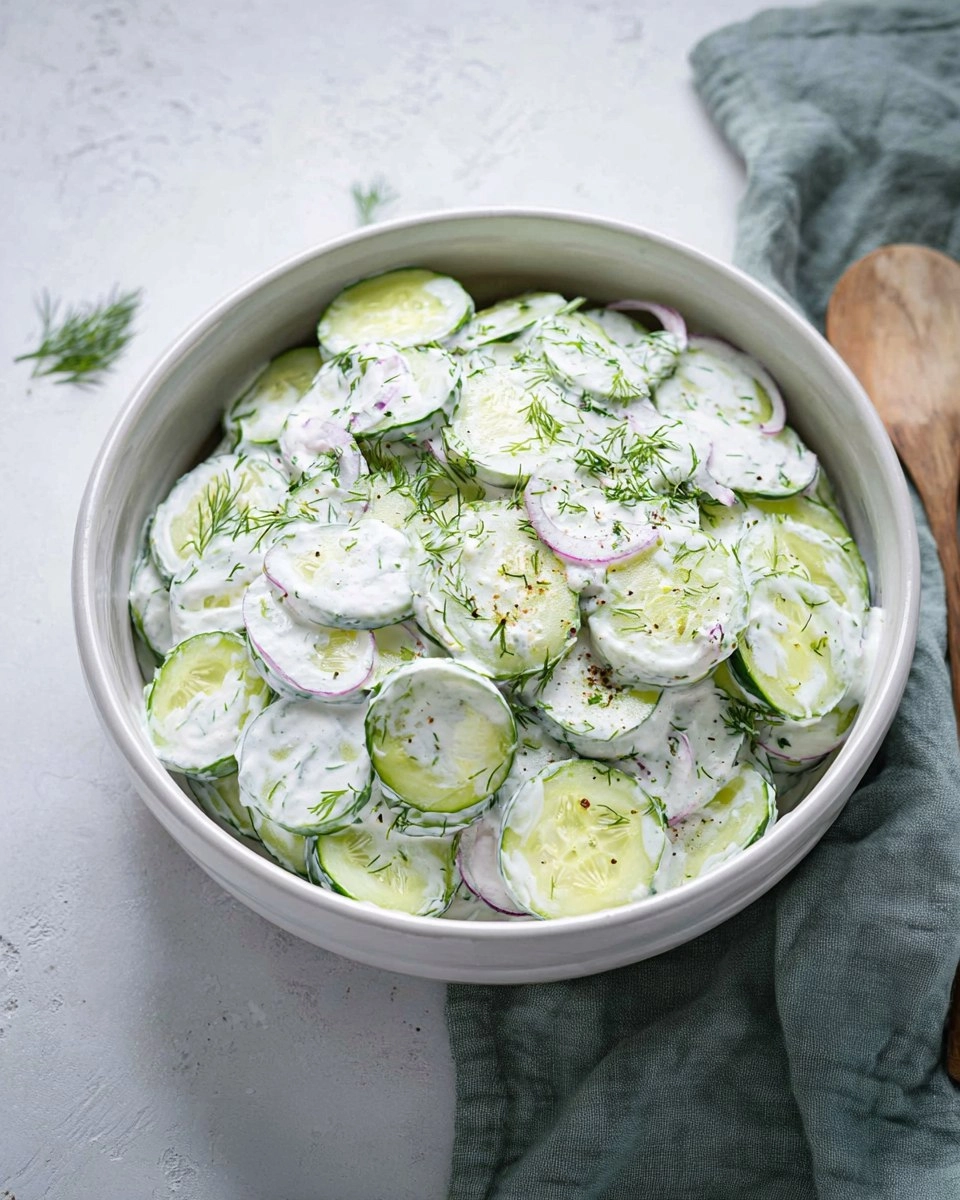 Creamy-Cucumber-Salad-with-Sour-Cream-Dill-Recipe