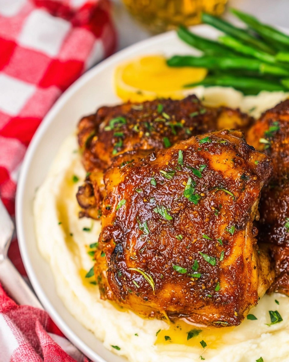 Crockpot Carolina Gold Bbq Chicken Thighs
