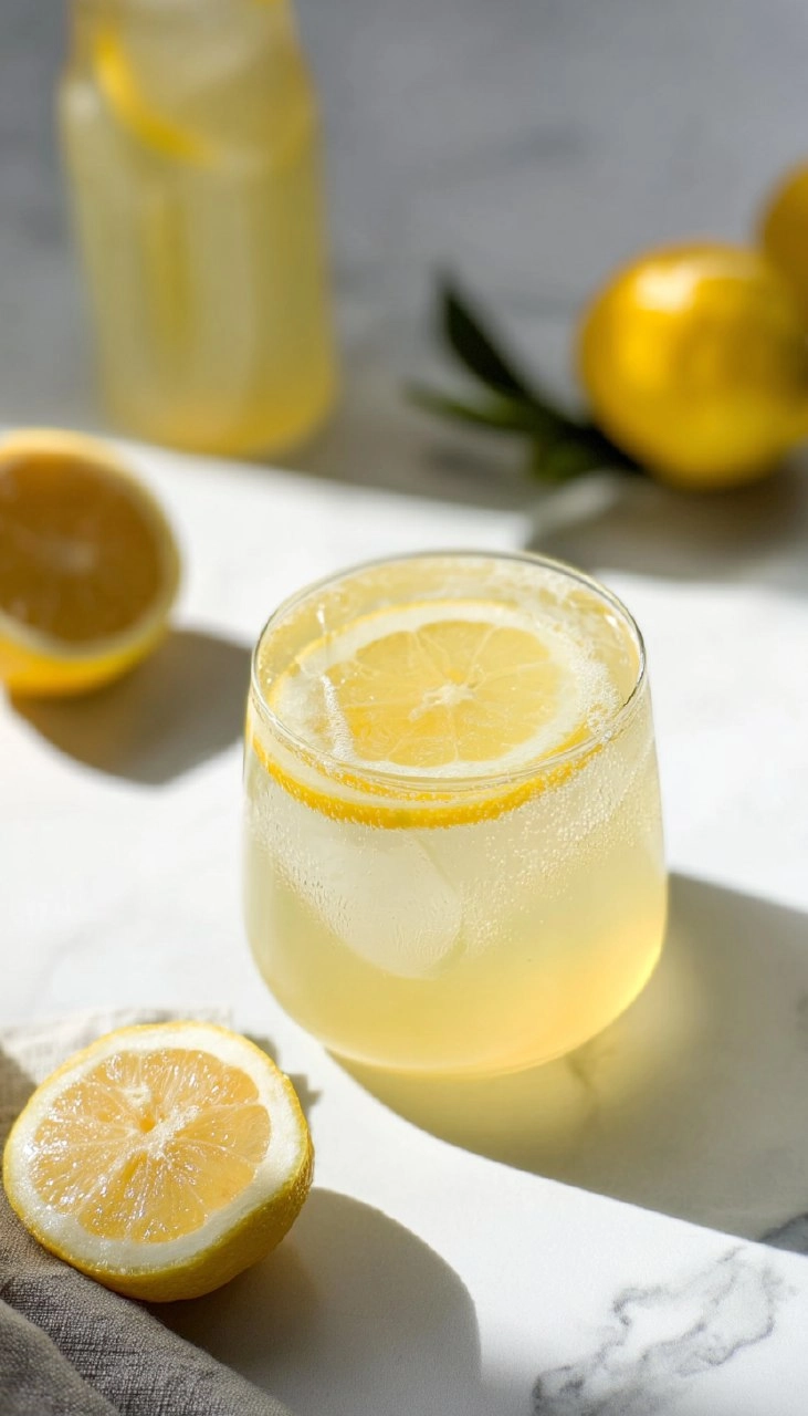 Easy Sparkling Lemonade Mocktail