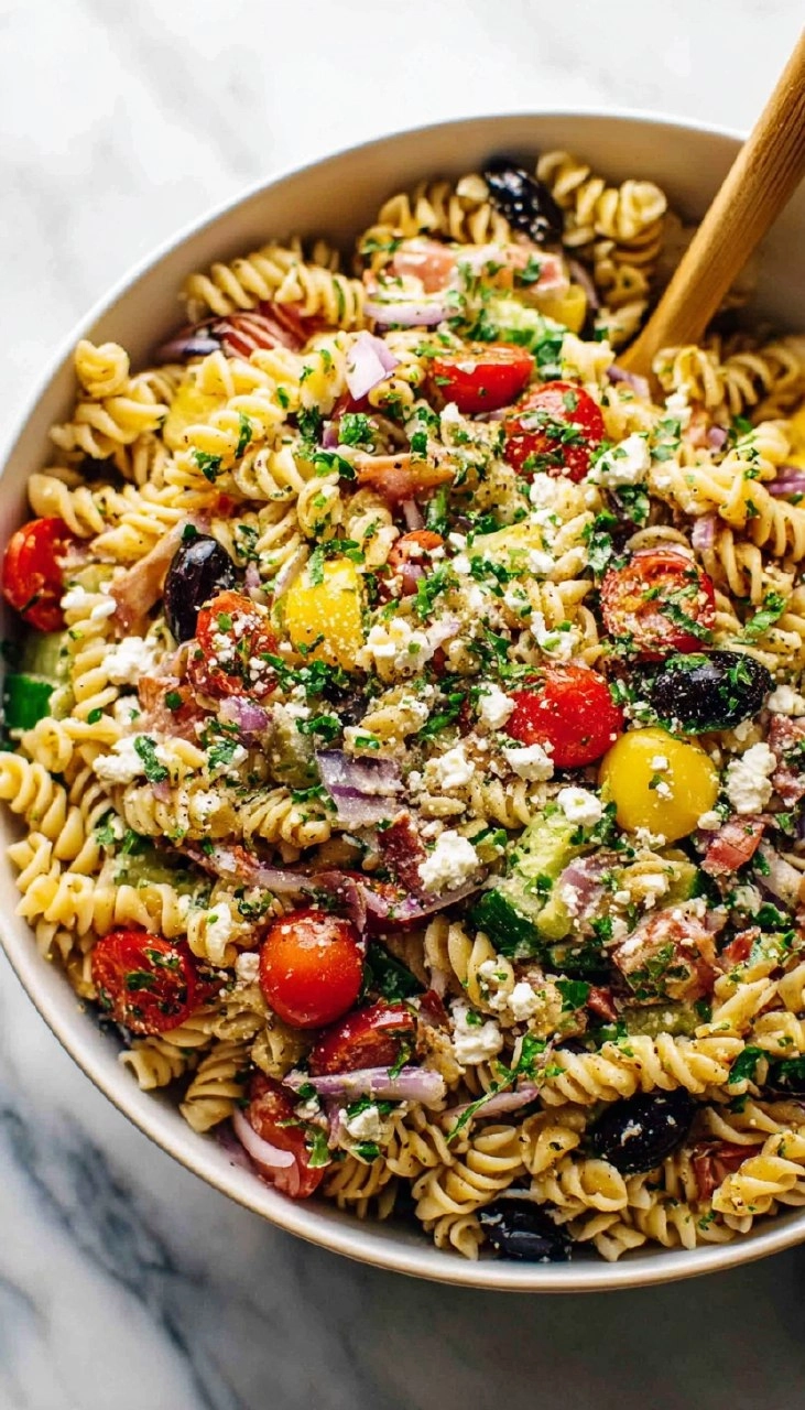 Easy Summer Pasta Salad (4 Ingredients)