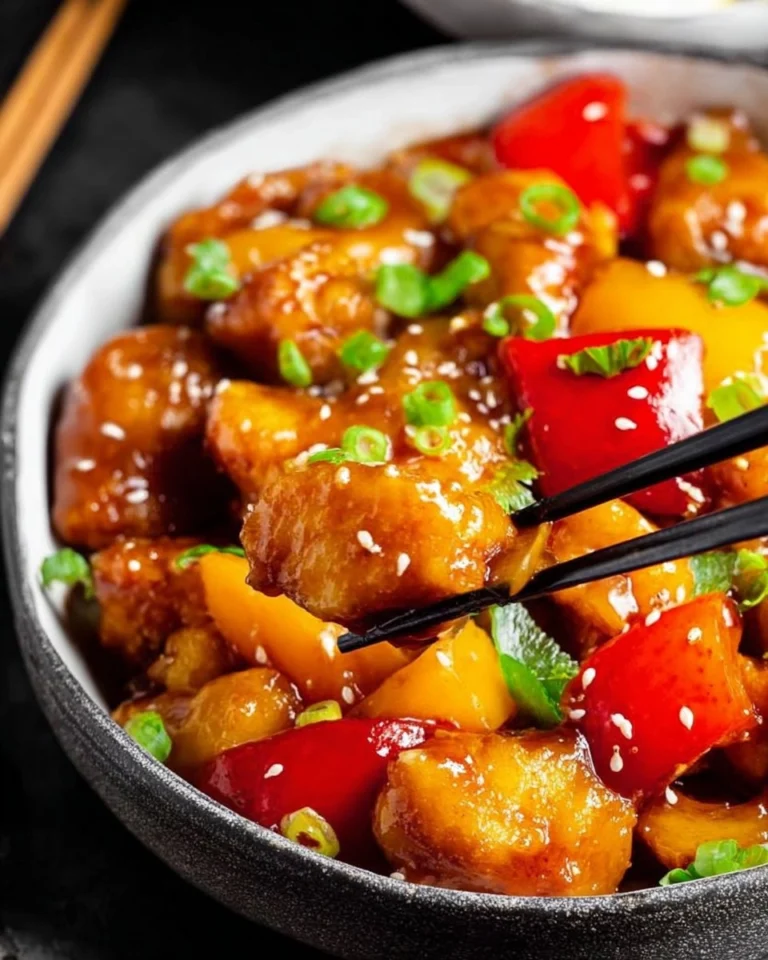 Easy-Sweet-and-Sour-Chicken-Healthy-One-Skillet-Recipe-Recipe