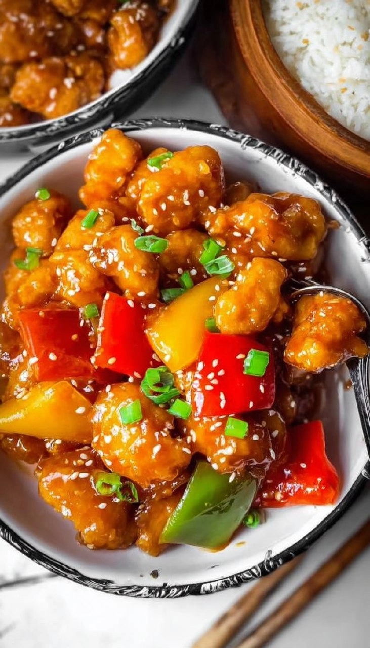 Easy Sweet and Sour Chicken (Healthy One Skillet Recipe)