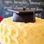 Elegant-Graduation-Cake-with-Fondant-Cap-Topper-Recipe