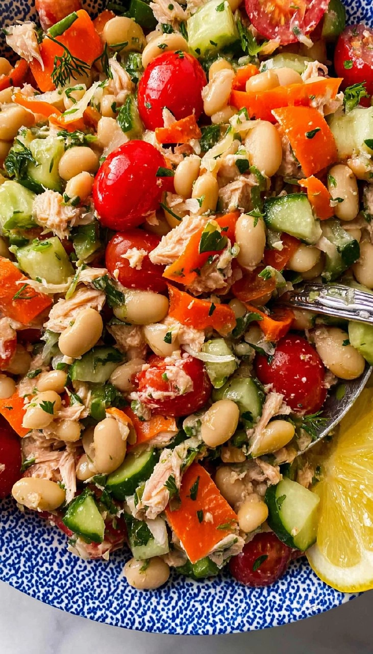 Mediterranean White Bean Tuna Salad