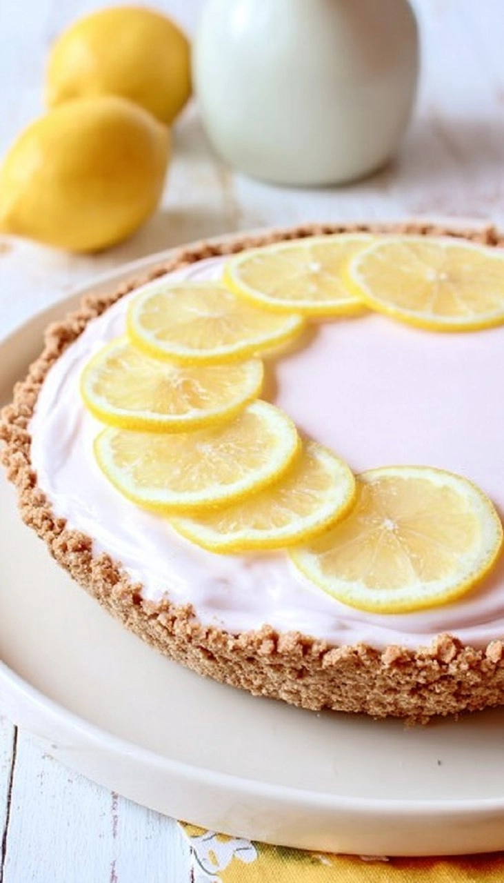 Pink Lemonade No-Bake Pie