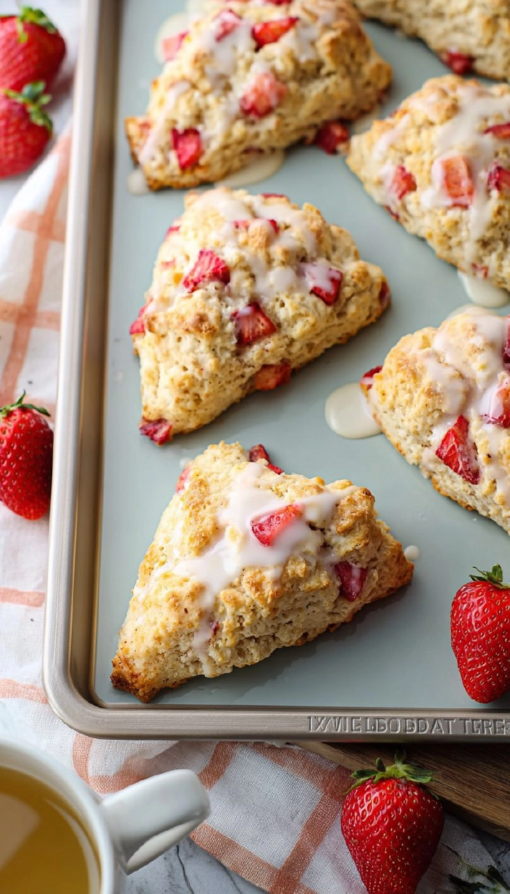 Strawberry Lemon Scones