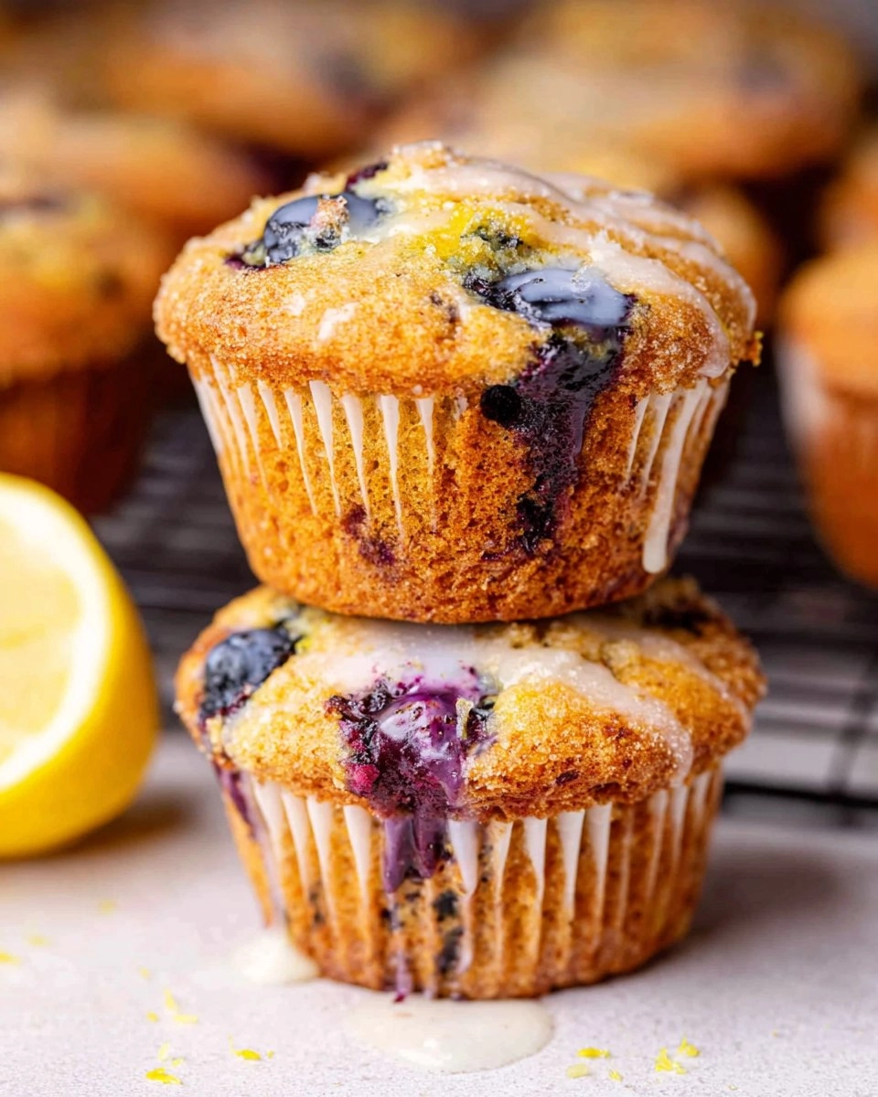 Almond Flour Lemon Blueberry Muffins (Paleo, Soft & Moist)