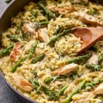 Asparagus-Orzo-with-Chicken-Recipe