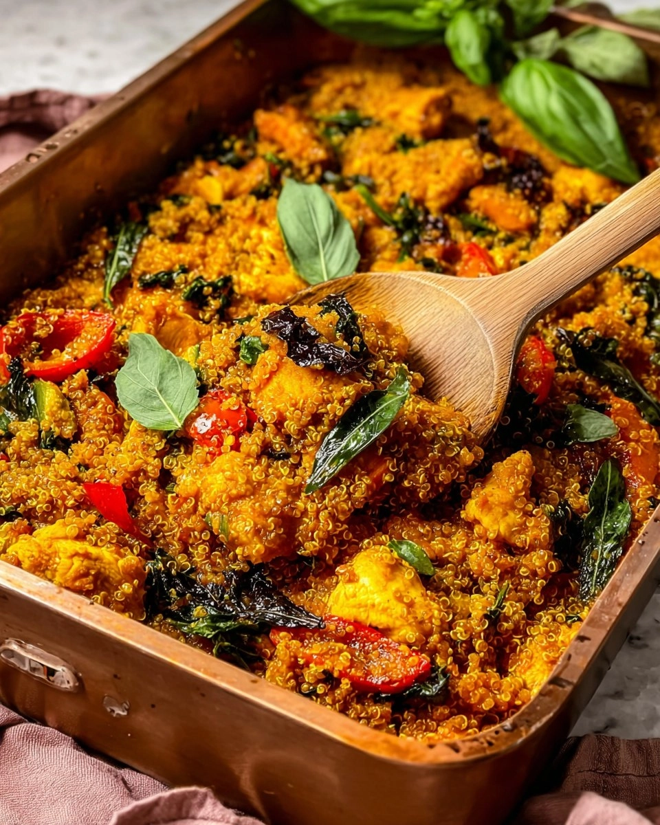 BAKED CHICKEN CURRY WITH QUINOA