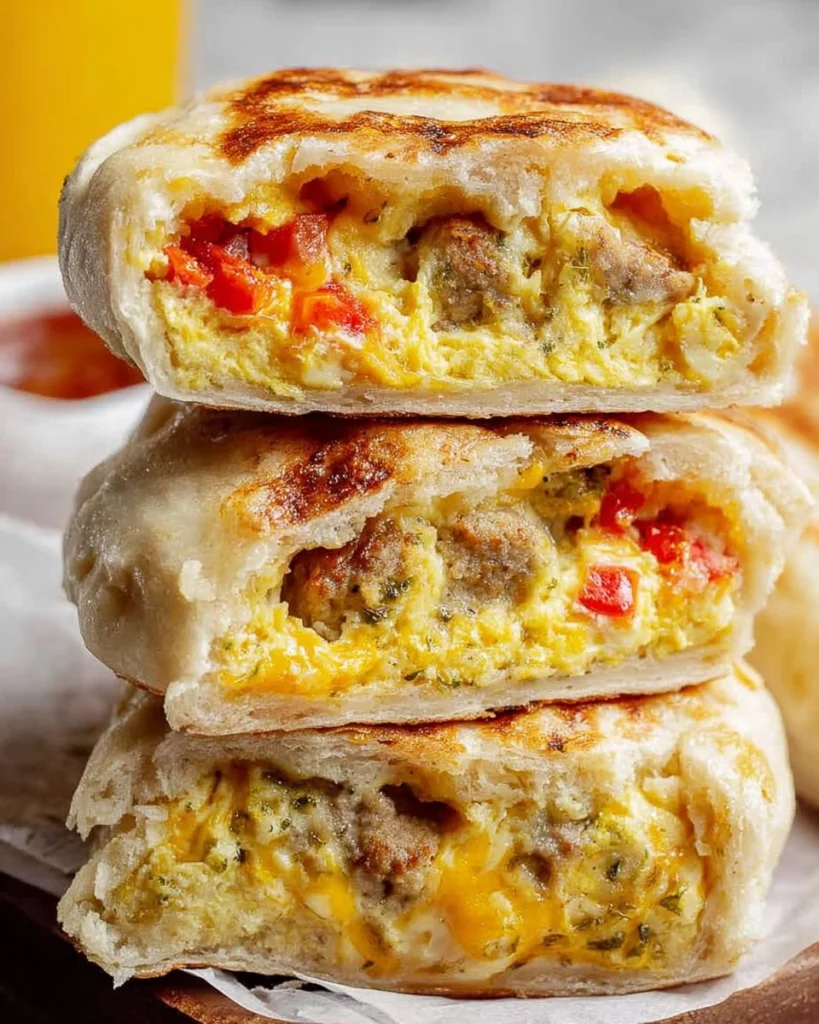 Breakfast-Stuffed-Cottage-Cheese-English-Muffins-High-Protein-Recipe